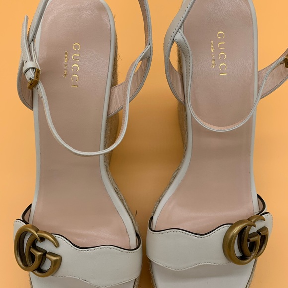 Gucci Lifford Double G Logo Espadrilles Sandals size 41.5 - Picture 9 of 16